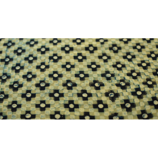 Ajrakh . Natural Color Cotton Fabric ~ 29 { Per meter }